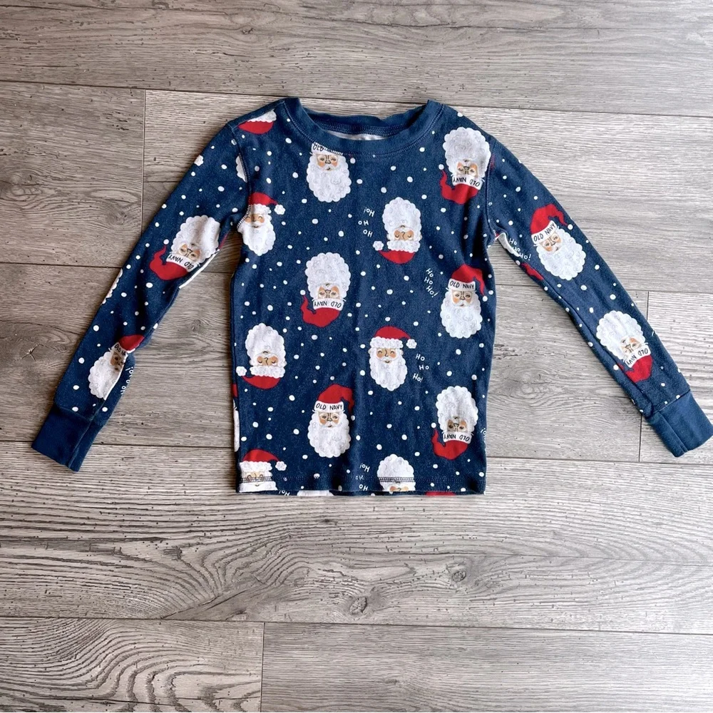 Old Navy Christmas Long Sleeve Pajama Shirt - Santa Claus